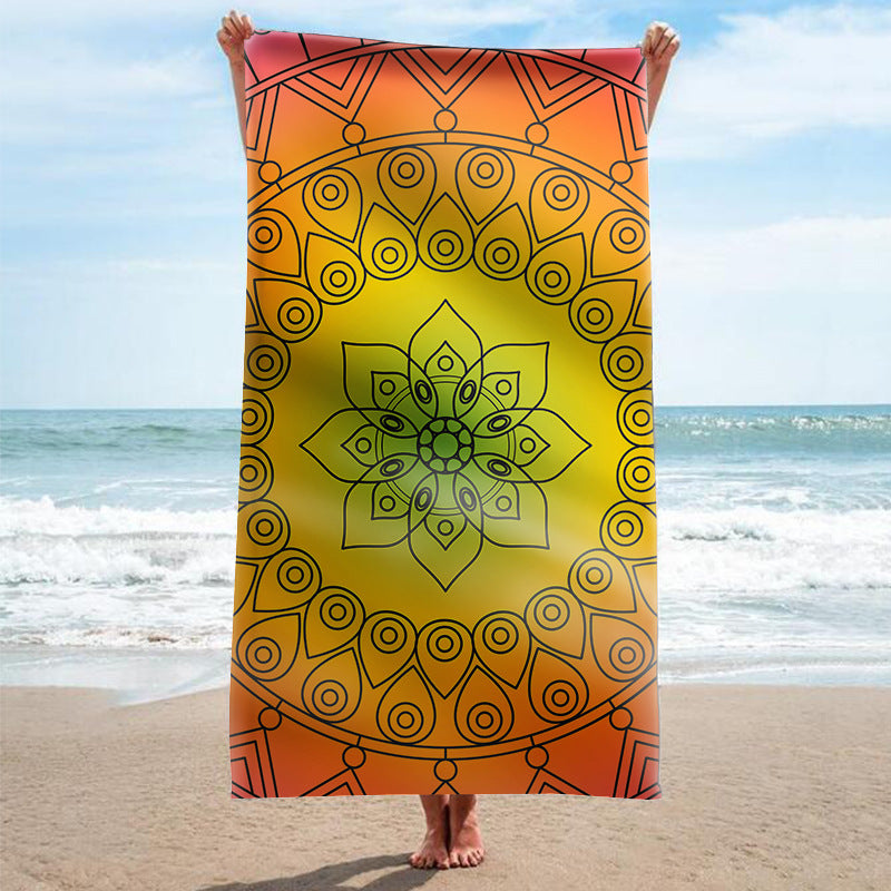 Strandhandtuch mit kunstvollem Mandala-Design Brehn