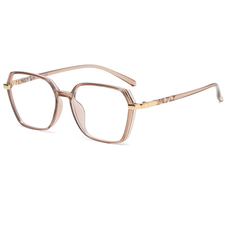 Damen modische quadratische Lesebrille mit goldenen Akzenten Brehn