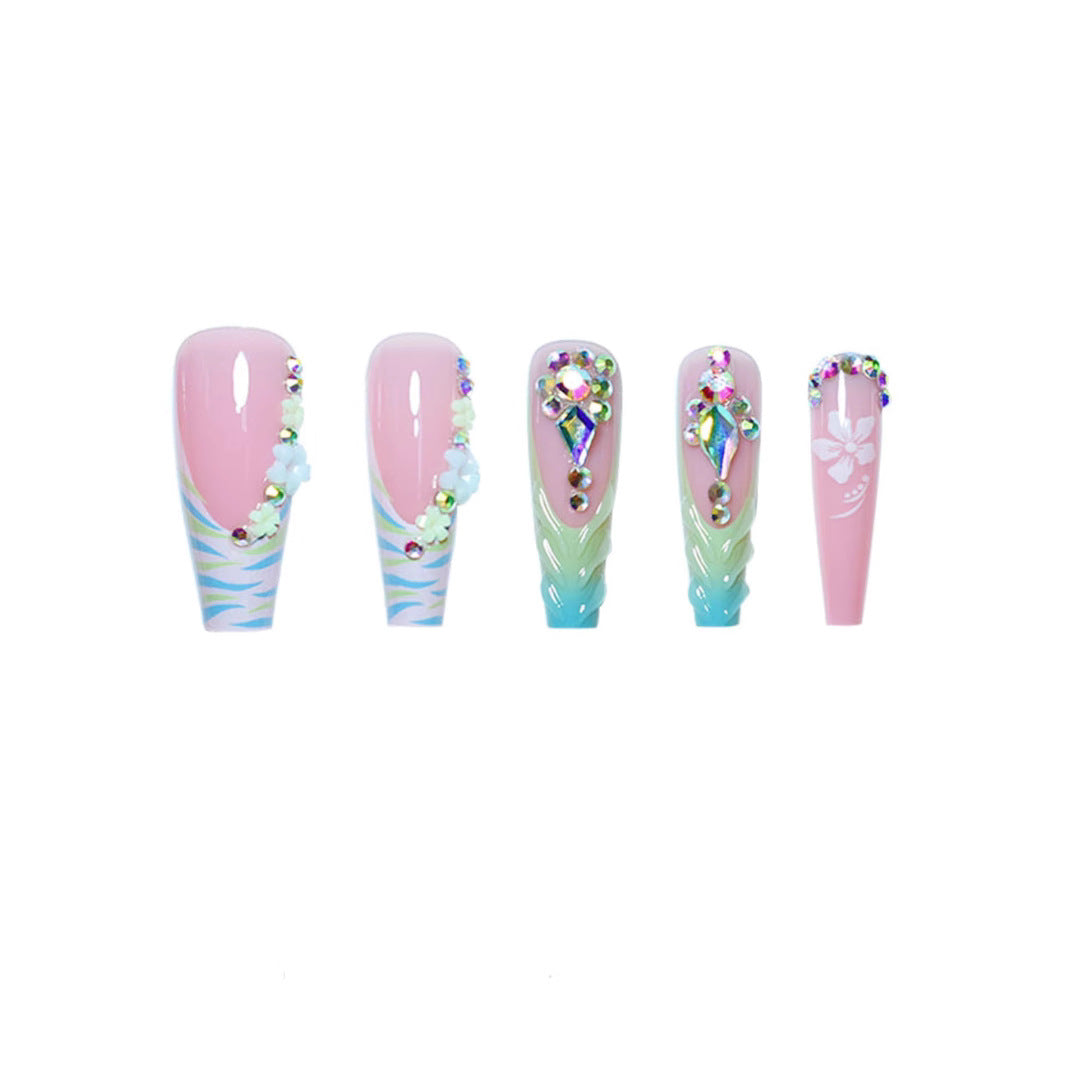 Premium Dekorative Press-On Nagelkunst Brehn
