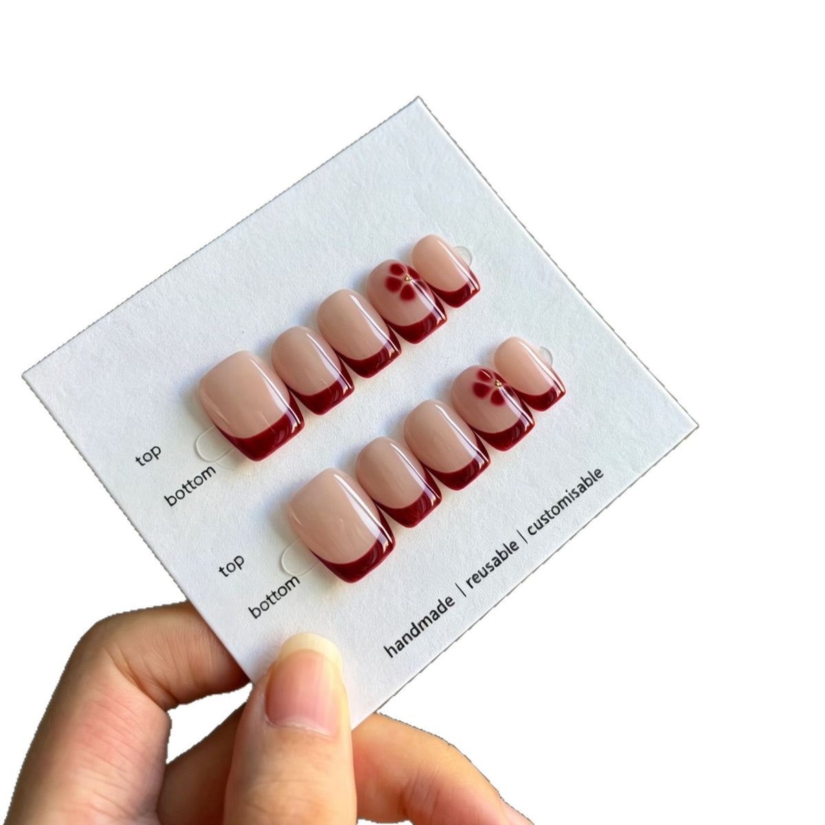 Anpassbares Handgemachtes Press-On Nagelkunst Set