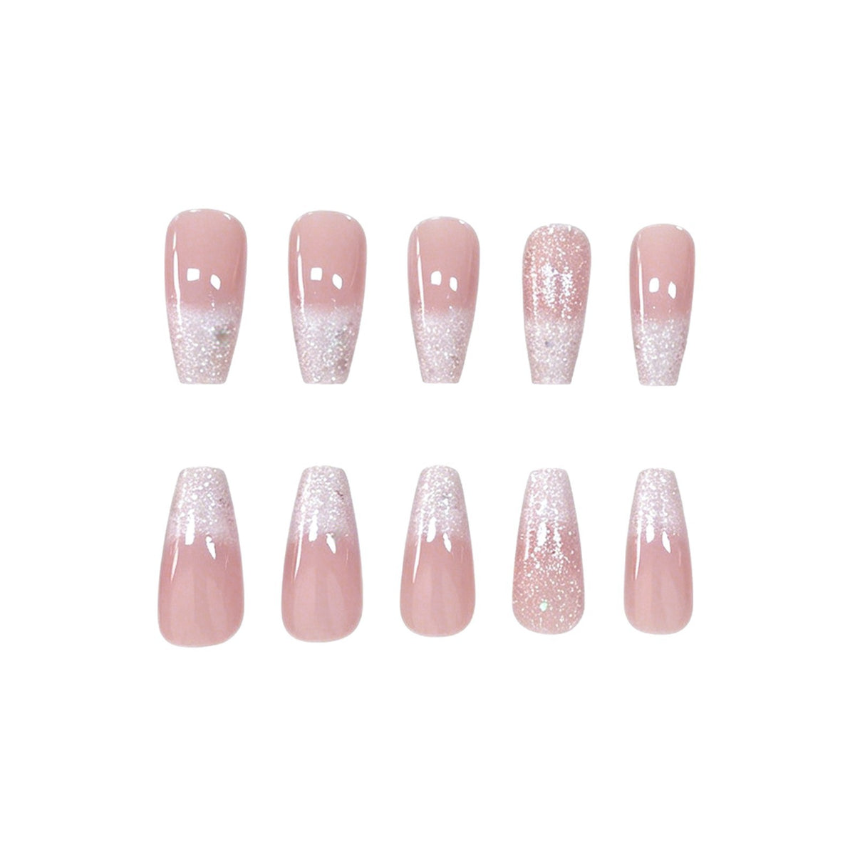 Glamouröse Glitzer-Nagelverlängerungen Brehn