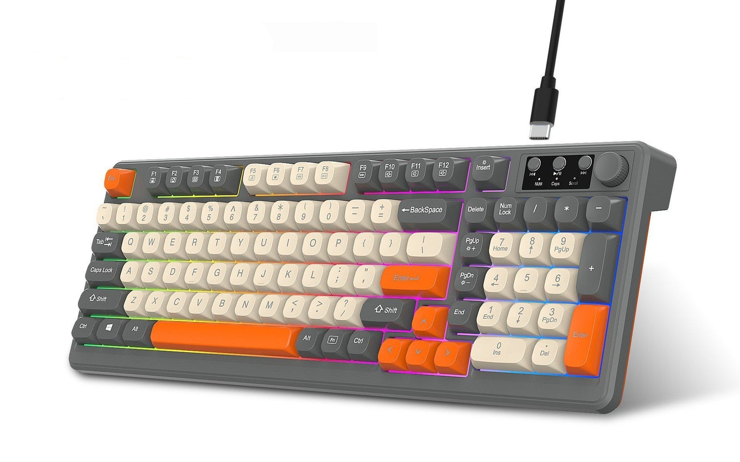 Verdrahtete RGB Gaming-Tastatur und Präzisions-Gaming-Maus Brehn