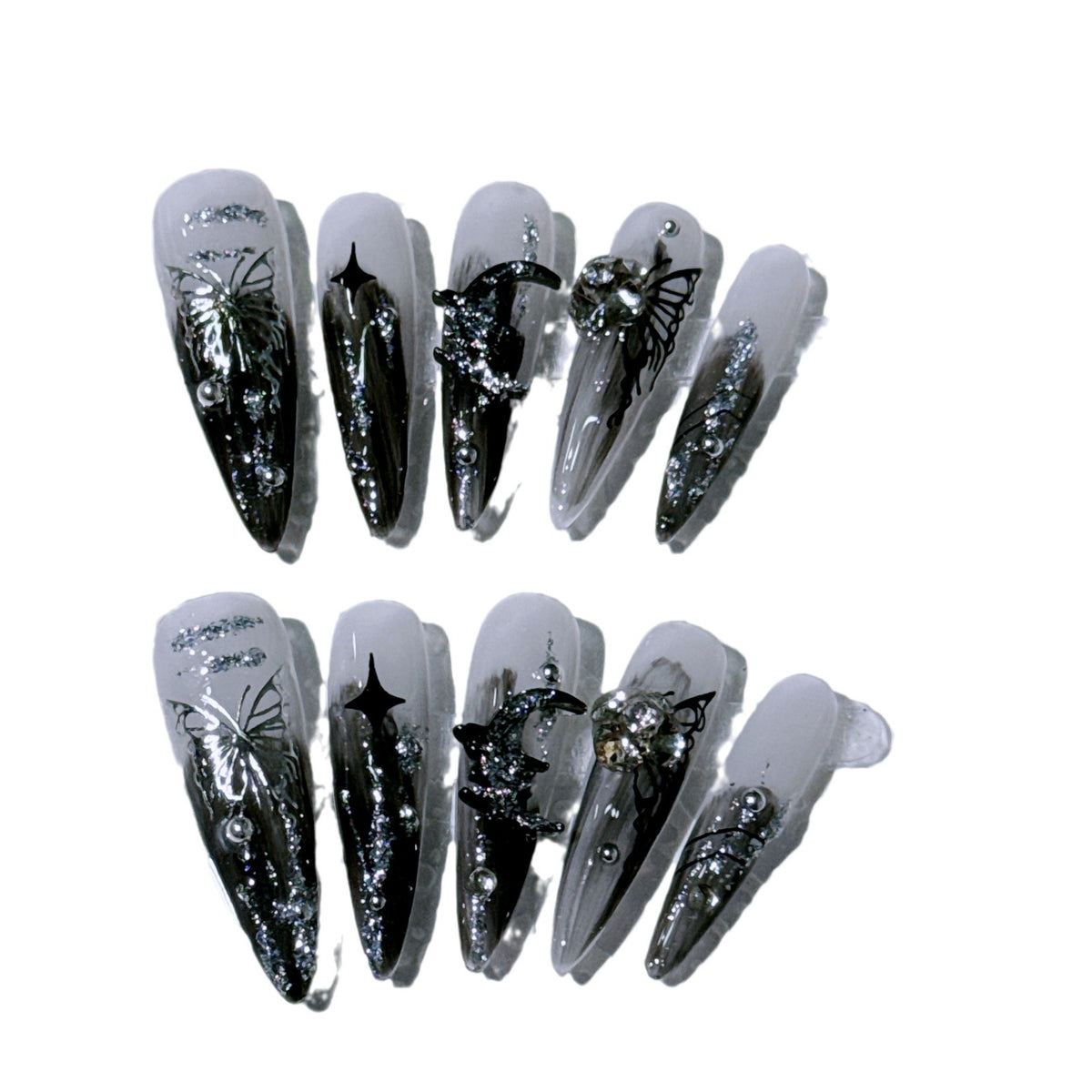 Elegante Druck-Nagelspitzen