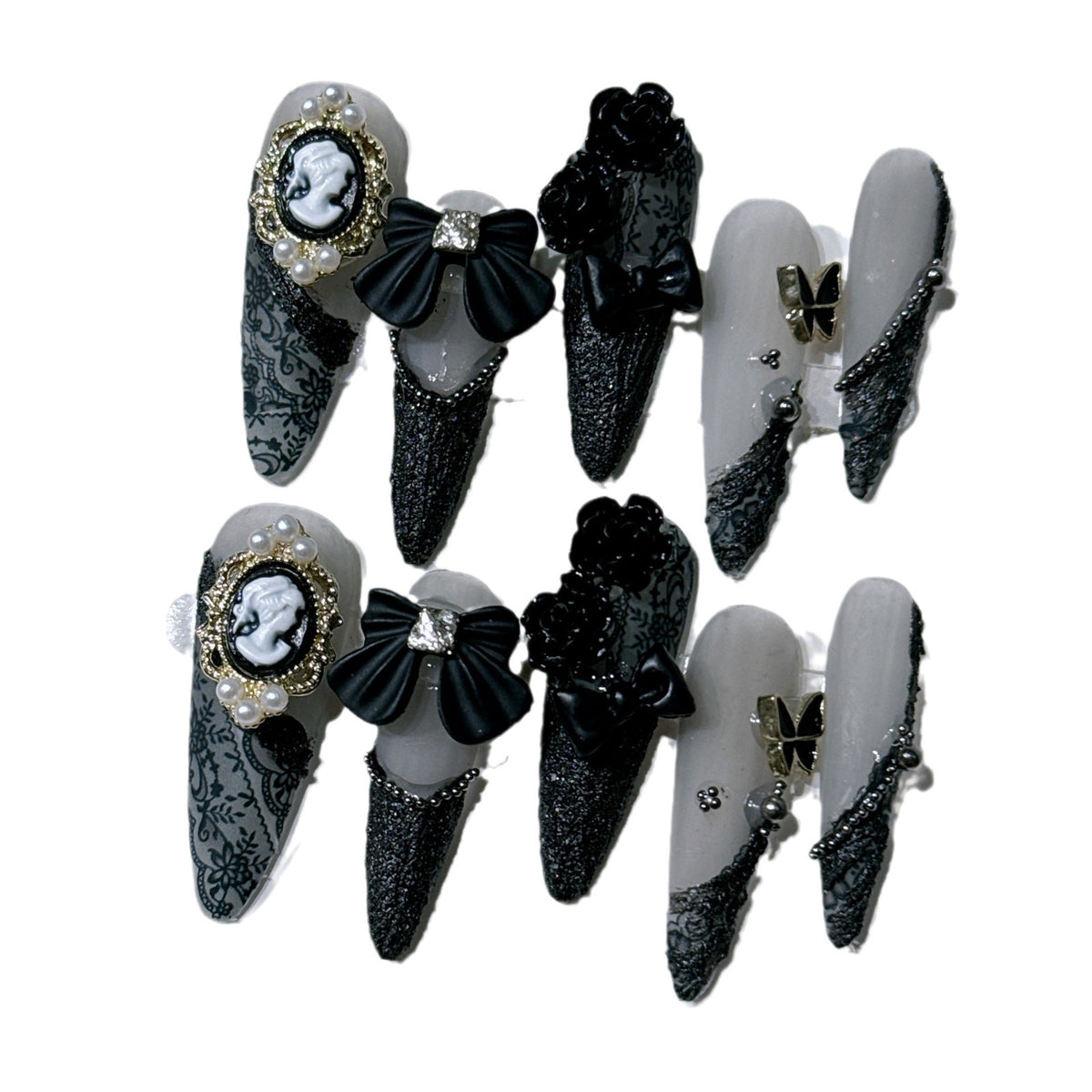 Gothic-inspirierte dekorative Nail Art Kollektion