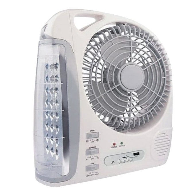 Damen Tragbarer Ventilator mit LED-Lampe und USB-Anschluss Brehn