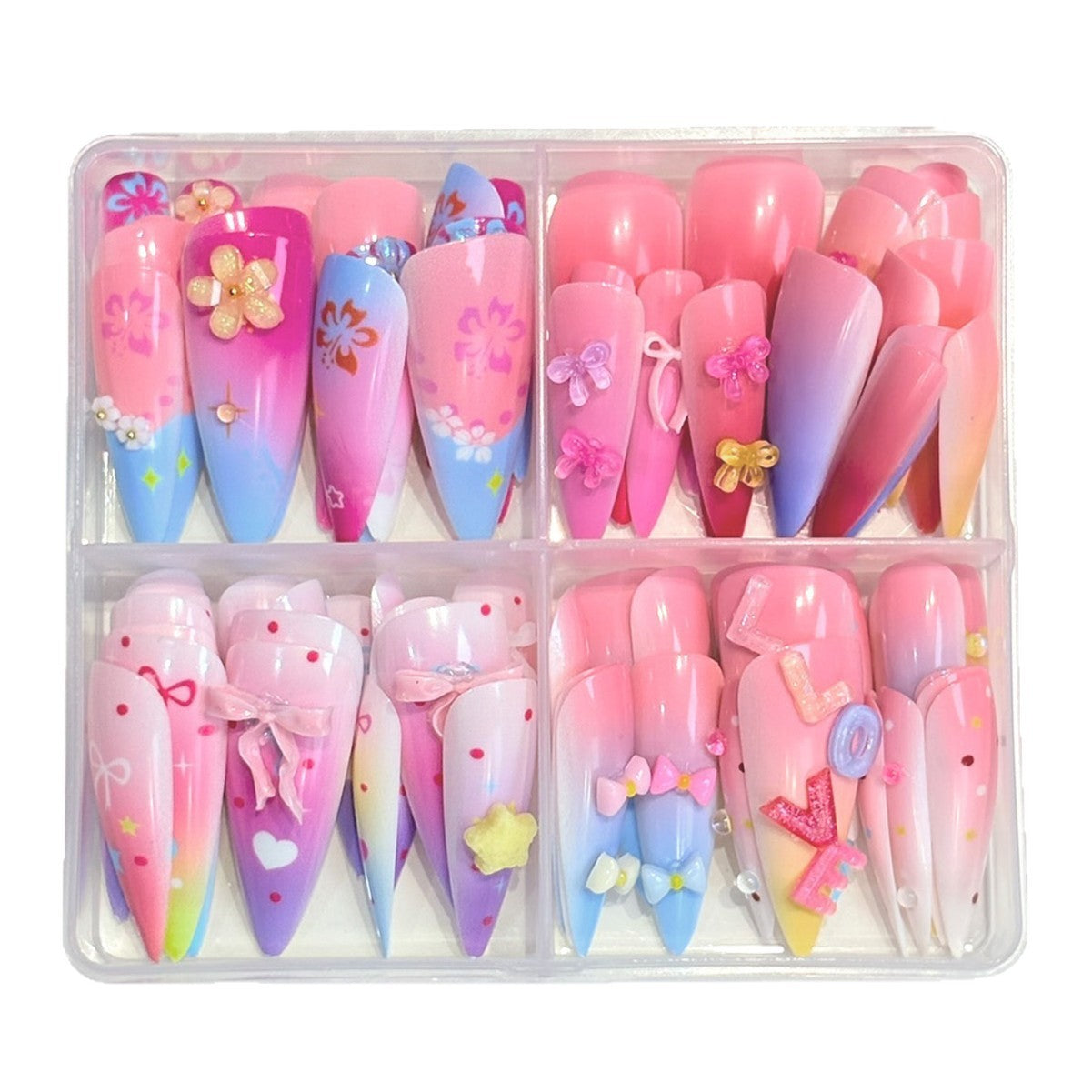 Künstlerisches Themen Press-On Nagelset Brehn