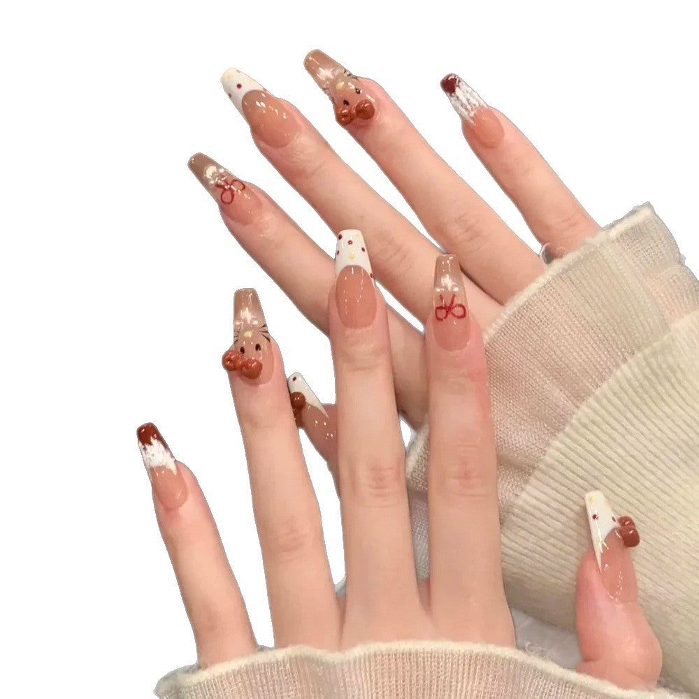 Themenhafte Press-On Nagelkunst Set Brehn