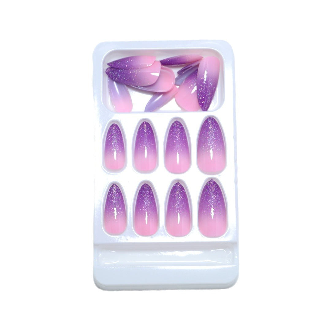 Gradient Glitter Ombre Press-On Nail Set Brehn