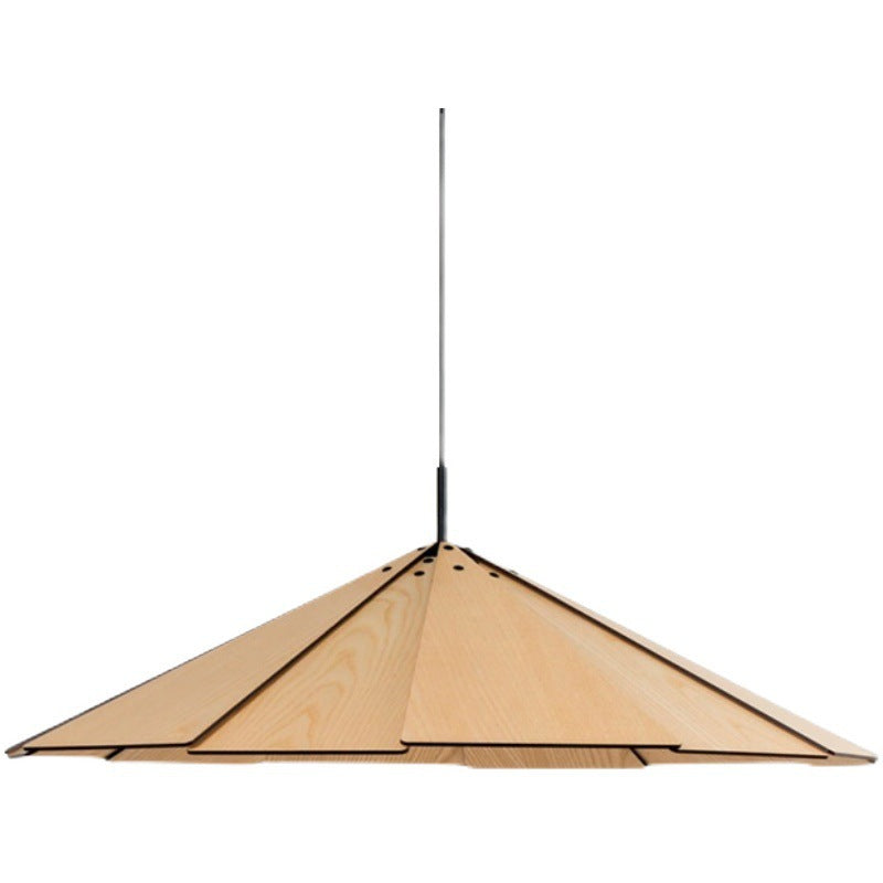 Moderne geometrische Holzhängelampe