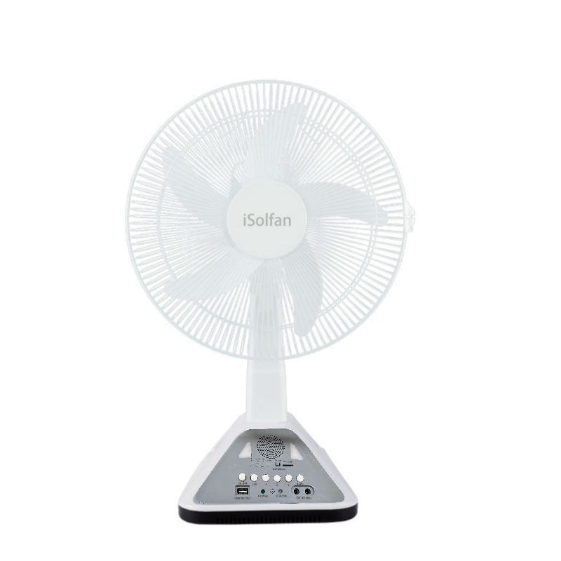 Damen Tragbarer Solarventilator mit Fernbedienung und USB-Anschluss Brehn