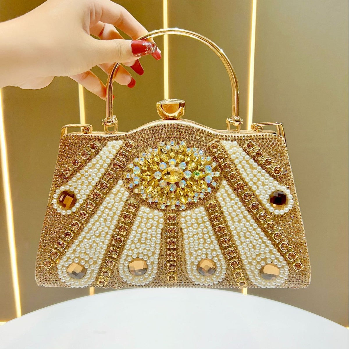Luxe Verziertes Abendhandtasche