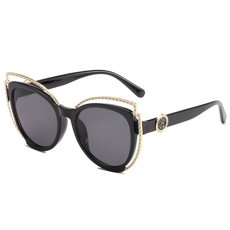 Damen Cat-Eye Sonnenbrille mit funkelndem Detail Brehn