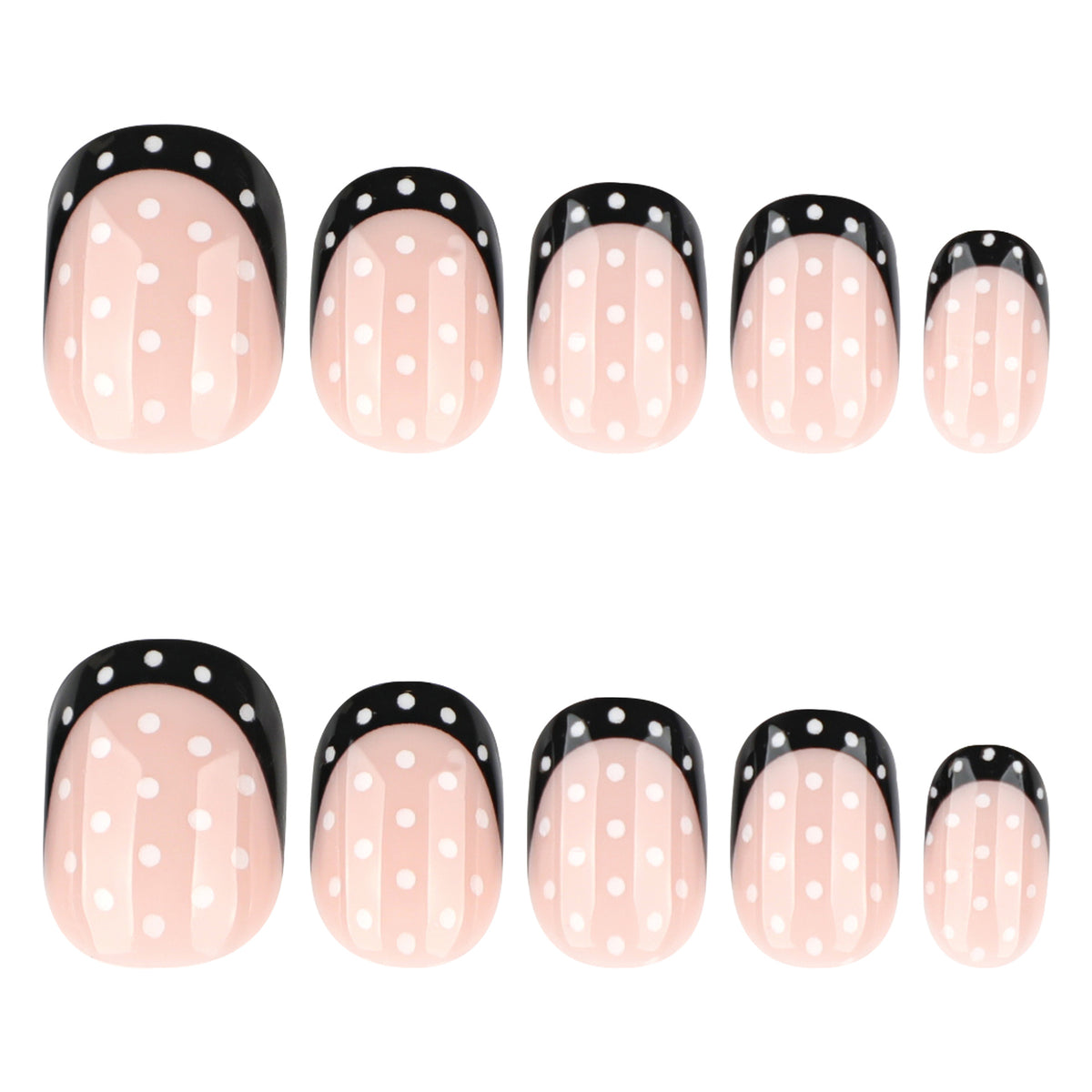 Kunstvolle Nagelkunst mit eleganten Punkten und Ombre-Effekt Brehn