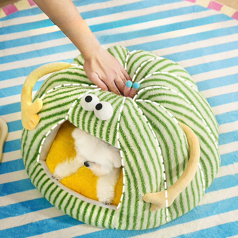 Verkabelt geformtes gemütliches Hundebett