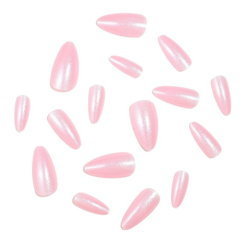 Glitzerndes mandelförmiges Press-On-Nagelset Brehn