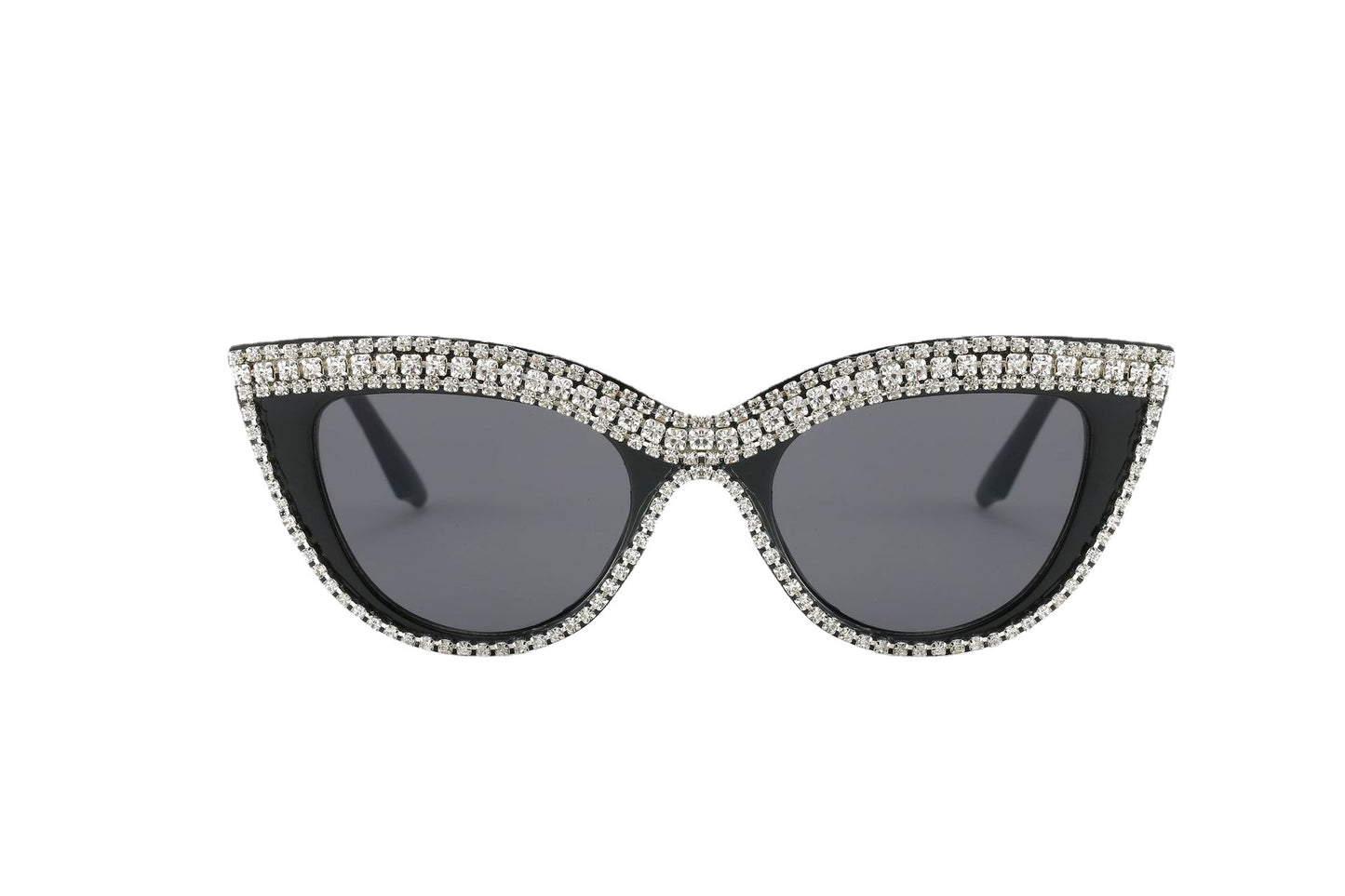 Statement Cat-Eye Sonnenbrille mit Kristallverzierungen Brehn