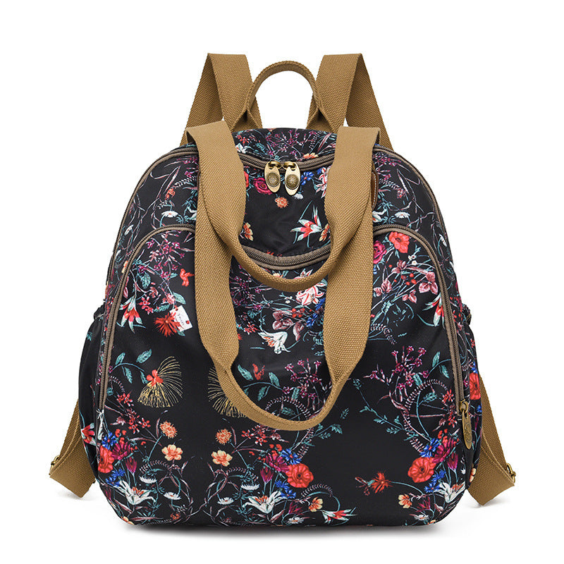 Stylischer Blumenmuster Rucksack Brehn