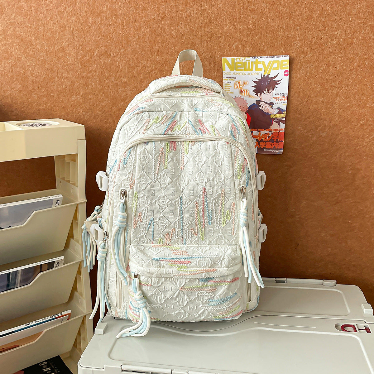 Stylische strukturierte Rückenpackung