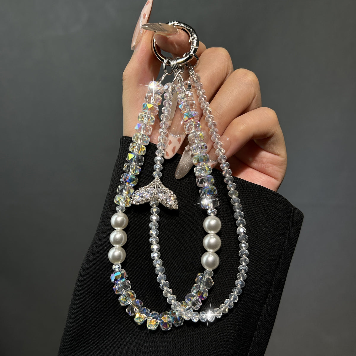 Elegante Perlen Charm Schlüsselanhänger Brehn 1790135859