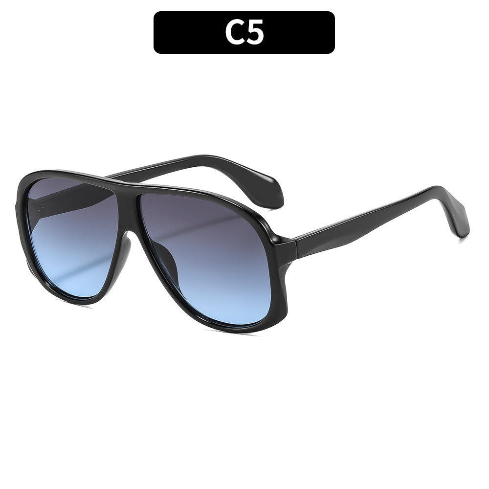 Moderne Übergroße Rechteckige Sonnenbrille