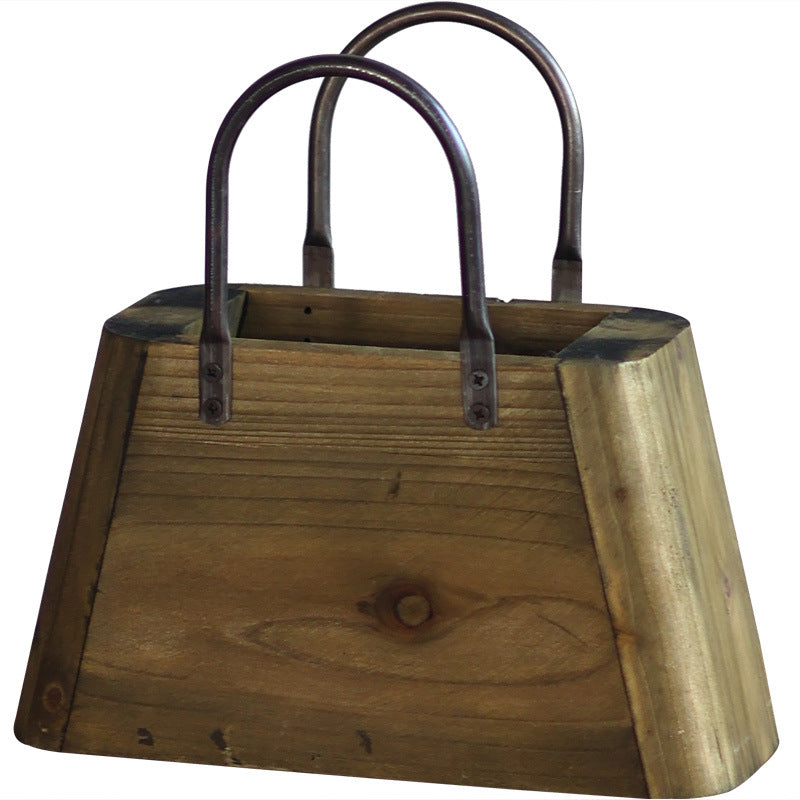 Holz Behälter mit Griffen Brehn