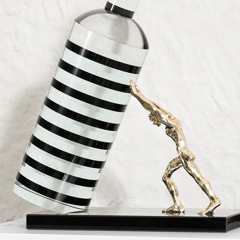 Dekorativer Flaschenhalter Skulptur
