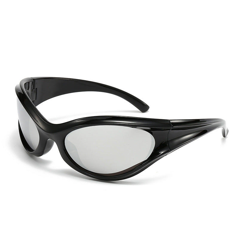 Damen sportliche Sonnenbrille mit aerodynamischem Design und UV-Schutz Brehn