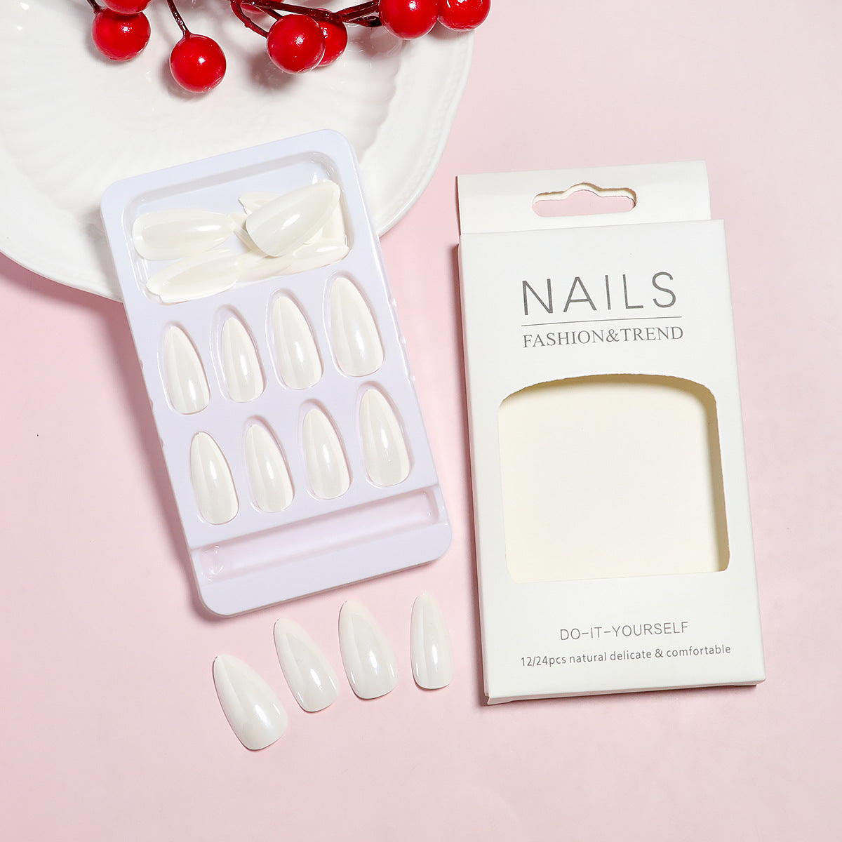 DIY natürliche Press-On Nagelspitzen Brehn