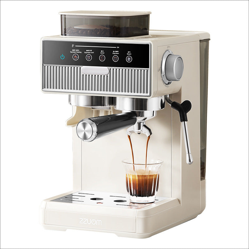 Espressomaschine mit Integriertem Mahlwerk und Dampfdüsen Brehn