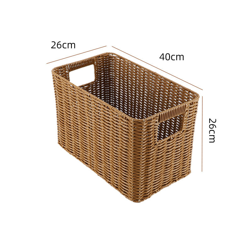 Aufbewahrungskorb aus natürlichem Rattan
