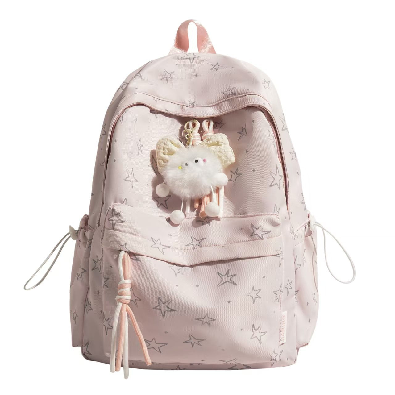 Stern-Muster-Plüsch-Rucksack Brehn