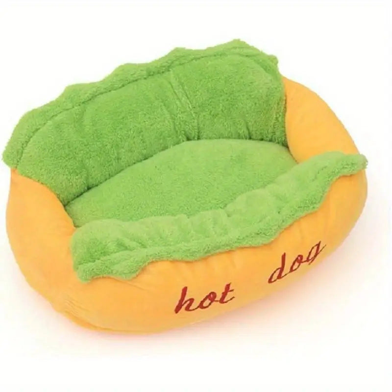 Hot-Dog-förmiges Lounge-Hundebett