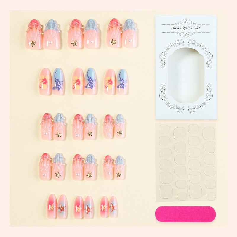 Kunstnagelset mit maritimen Motiven Brehn