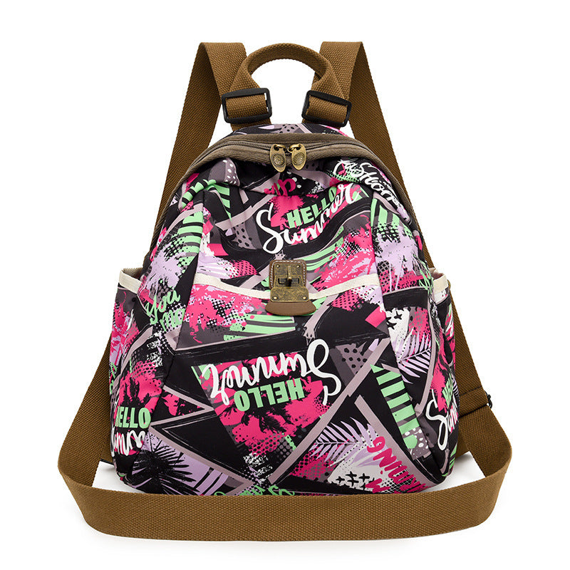 Trendiger Grafikdruck-Rucksack Brehn