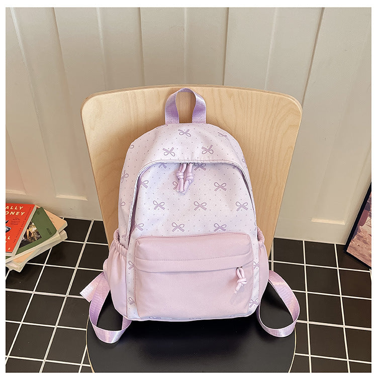 Niedlicher Alltagsrucksack mit Aufgestickten Schleifen Brehn