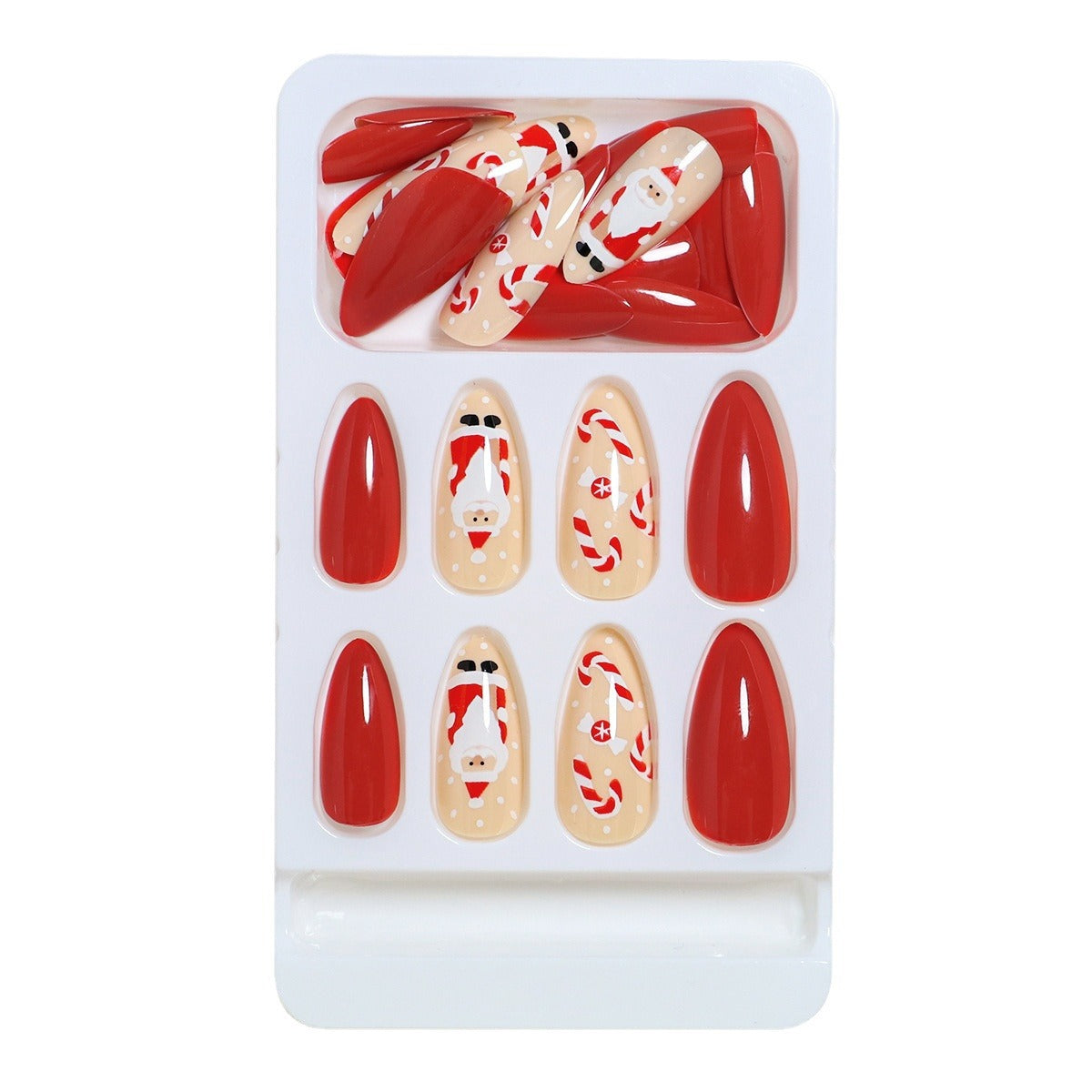 Festliches Santa Claus Press-On Nagelset Brehn