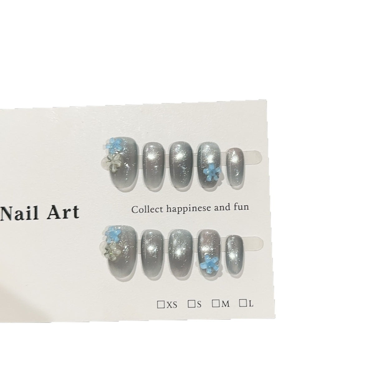 Künstlerische Glitzer Press-On Nagelkunst