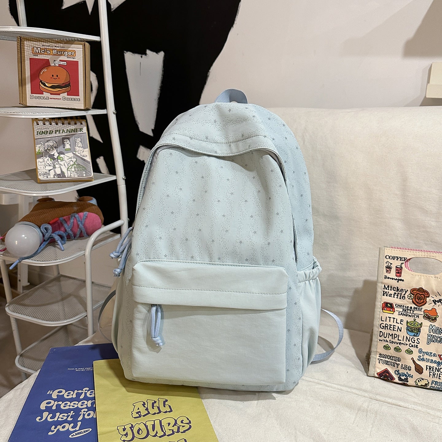 Rucksack mit Niedlichem Sternenmotiv und Praktischem Stauraum Brehn