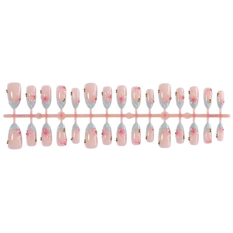 Premium Floral Press-On Nail Set Brehn