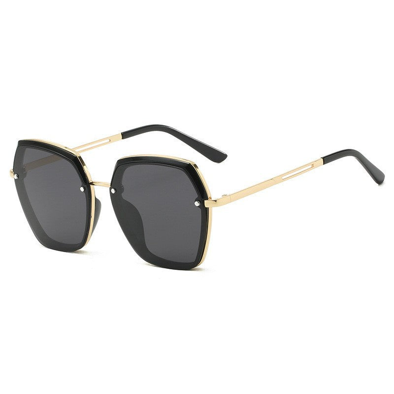 Elegante geometrische Rahmensonnenbrille