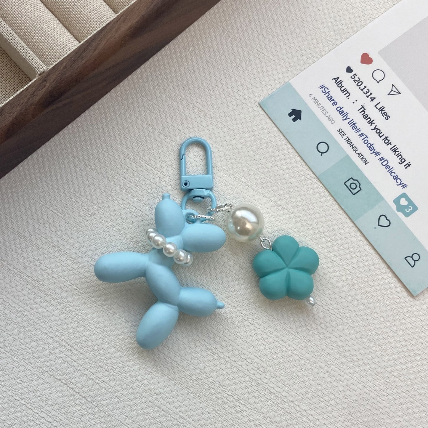 Ballon Tier Charm Schlüsselanhänger Brehn