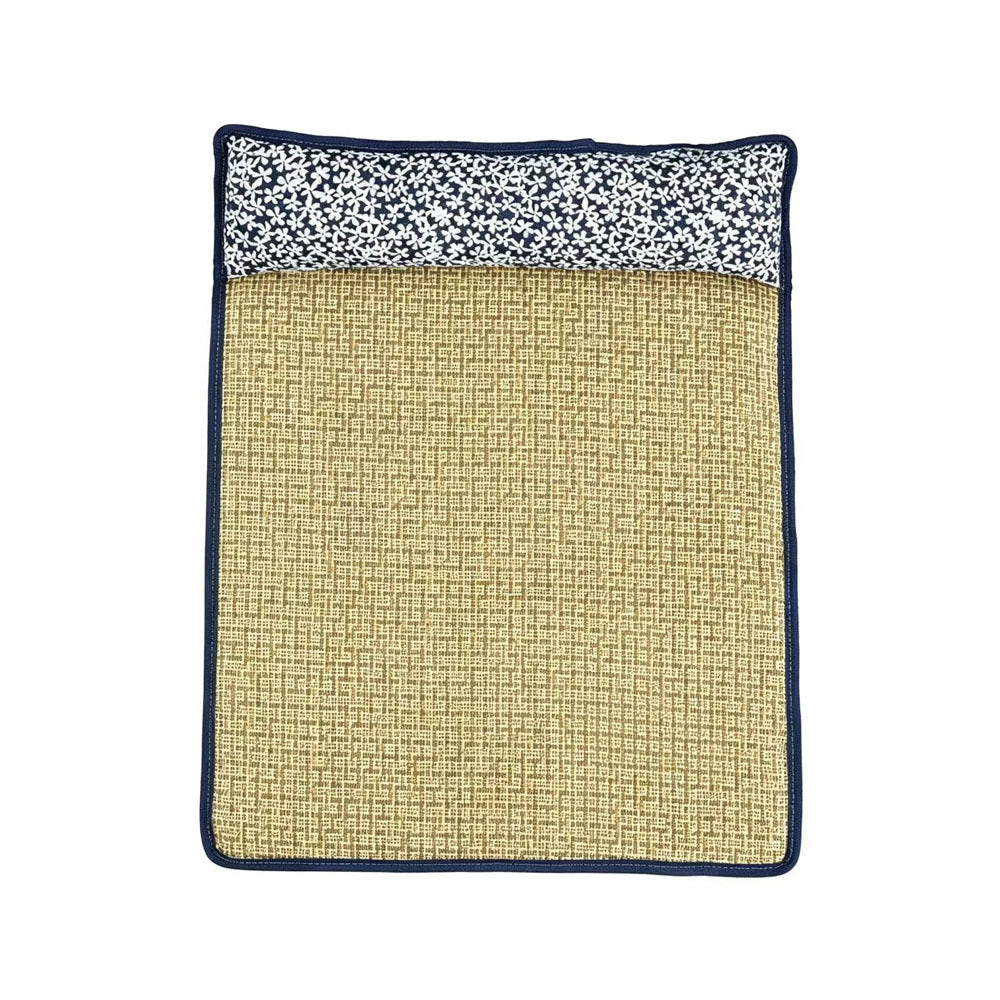 Unisex nan kühlende Sisal-Schlafmatte mit gepolstertem Nackenkissen für Haustiere Brehn