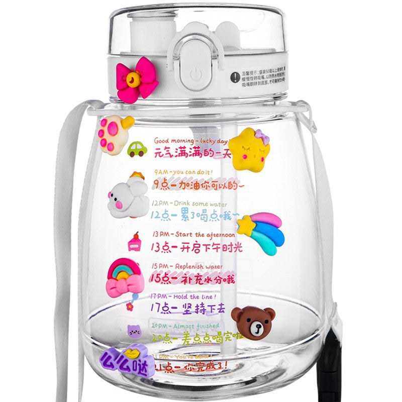 Damen multifunktionale Hygienetrinkflasche mit Tragegurt Brehn