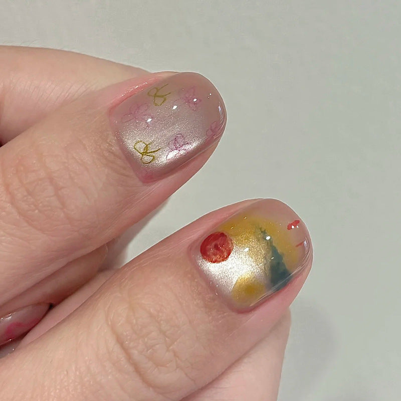Künstlerische Nagelkunst Press-On Designs Brehn
