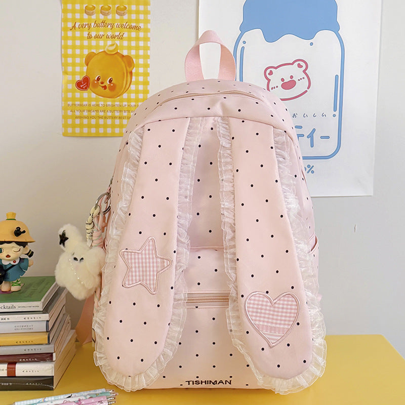 Niedlicher Schulrucksack mit Hasenohren