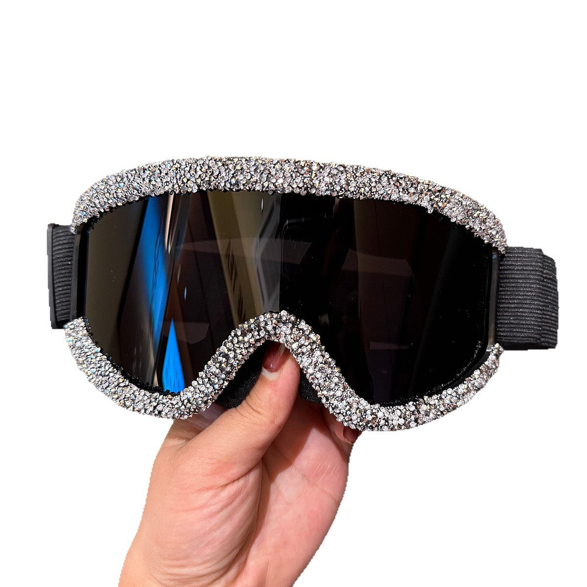 Damen Skibrille mit funkelndem Kristallbesatz Brehn