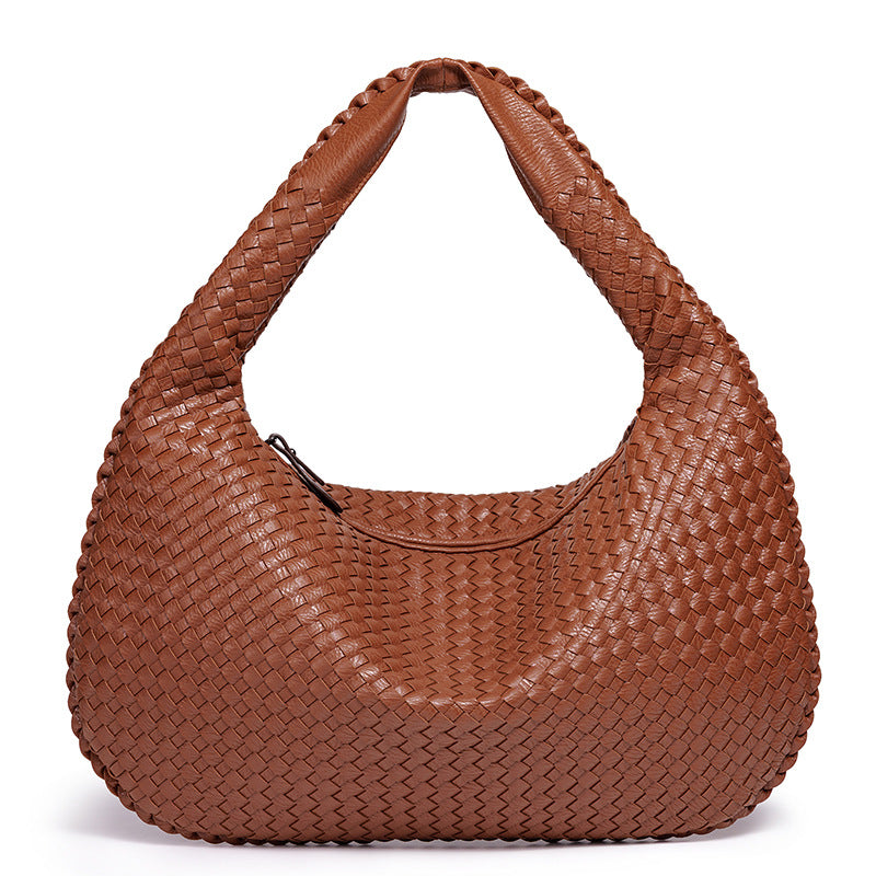 Handgefertigte Gewebte Leder Hobo Tasche Brehn