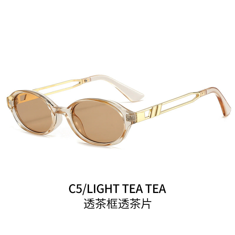 Damen Elegante Sonnenbrille im luxuriösen Schildpattdesign mit goldenen Metallakzenten Brehn