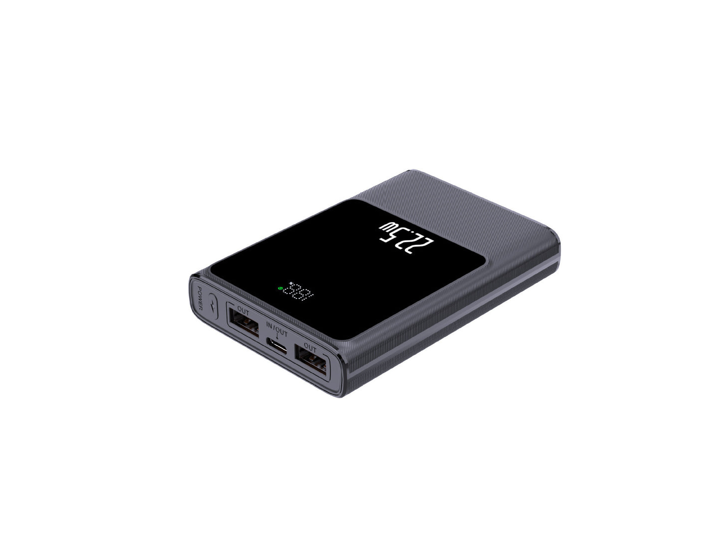 Tragbare Powerbank mit Smart Lcd-Anzeige und Dual-Usb-Anschlüssen Brehn