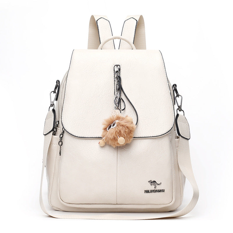 Stylischer Multifunktions-Leder-Rucksack Brehn